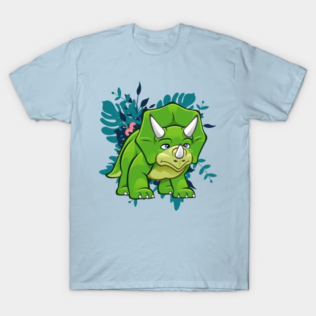 Baby Triceratops T-Shirt by WorldDinosaurs